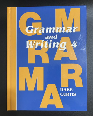New Saxon Grammar and Writing 4 Hardcover Elementary Grammar Textbook Student Ed