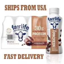 Fairlife Nutrition Plan Protein Shake Chocolate 30g Protein 11.5 fl oz, 12 Pack