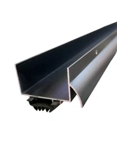 KC Hardware U Shaped Aluminum Door Bottom Sweep with Drip Cap, Weather Stripping