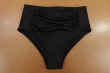 Boden Womens US Size 6 Black Kythira Ruched Bikini Swim Bottoms NWT