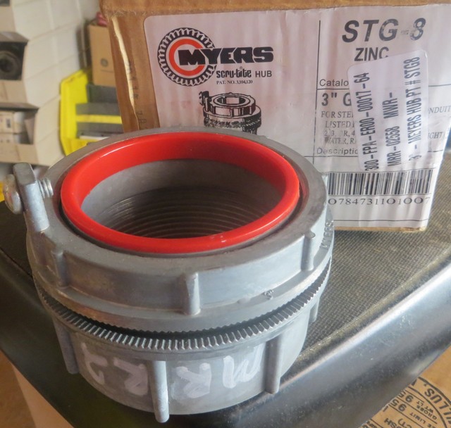 Myers Stg8 Insulated Grounding Hub 3 Inch Threaded Zinc for sale