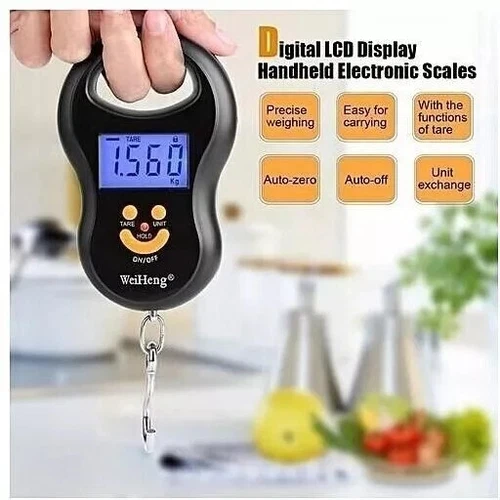 LCD Electronic Digital Portable Scale Luggage Weight Hanging Travel 10G to 50KG
