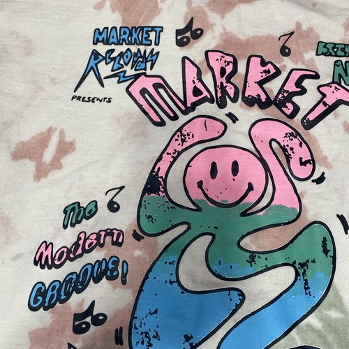 Market Smiley Records Angel Sigh Hoodie 'Sand Tie-Dye' XXL - Picture 10 of 14