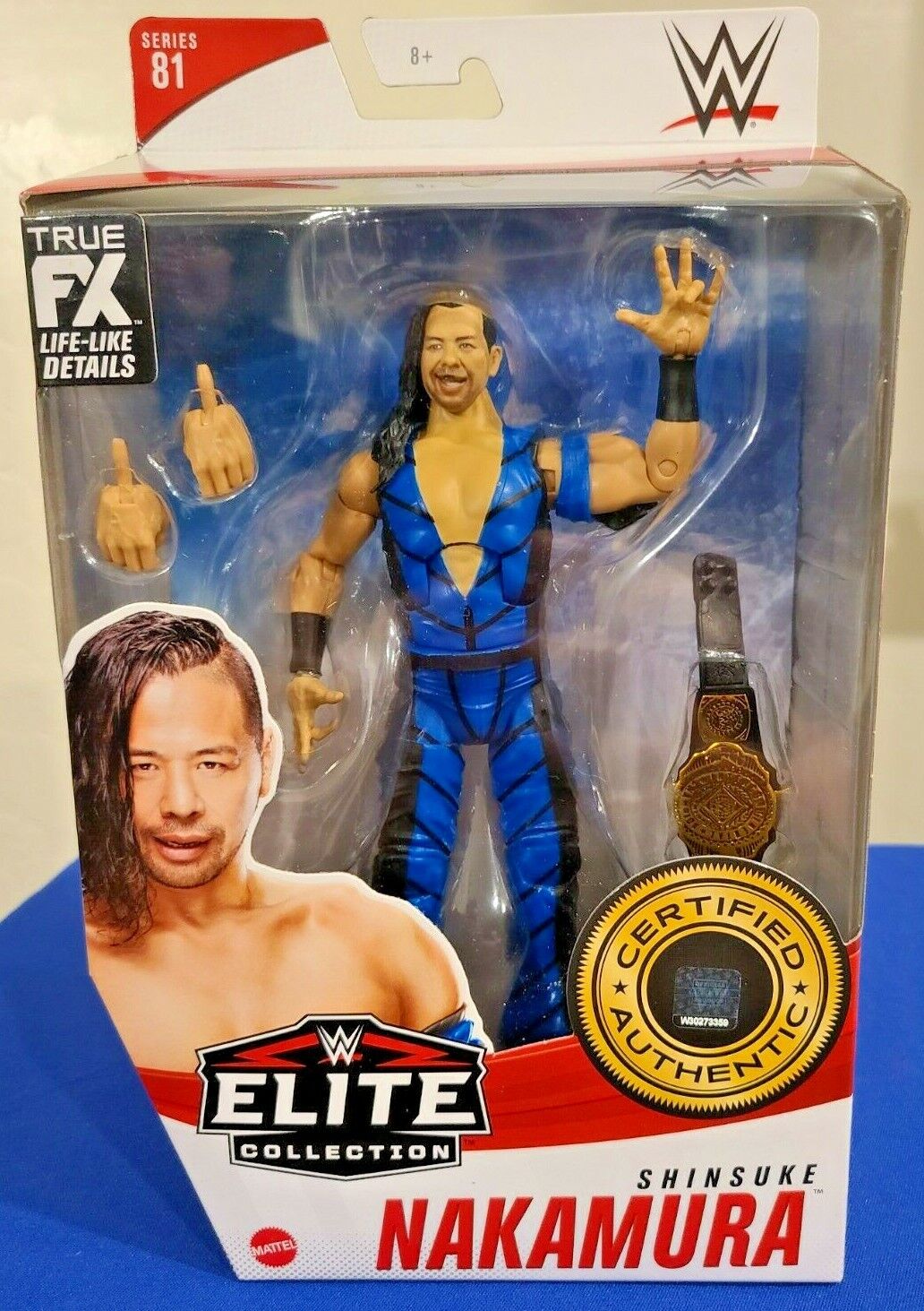 Shinsuke Nakamura (Blue Gear) WWE Toy Wrestling Action Figure by