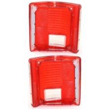 Tail Light Pair of Lens Fits Chevrolet C30 Cheyenne Standard 4.8 1981 By 5968330