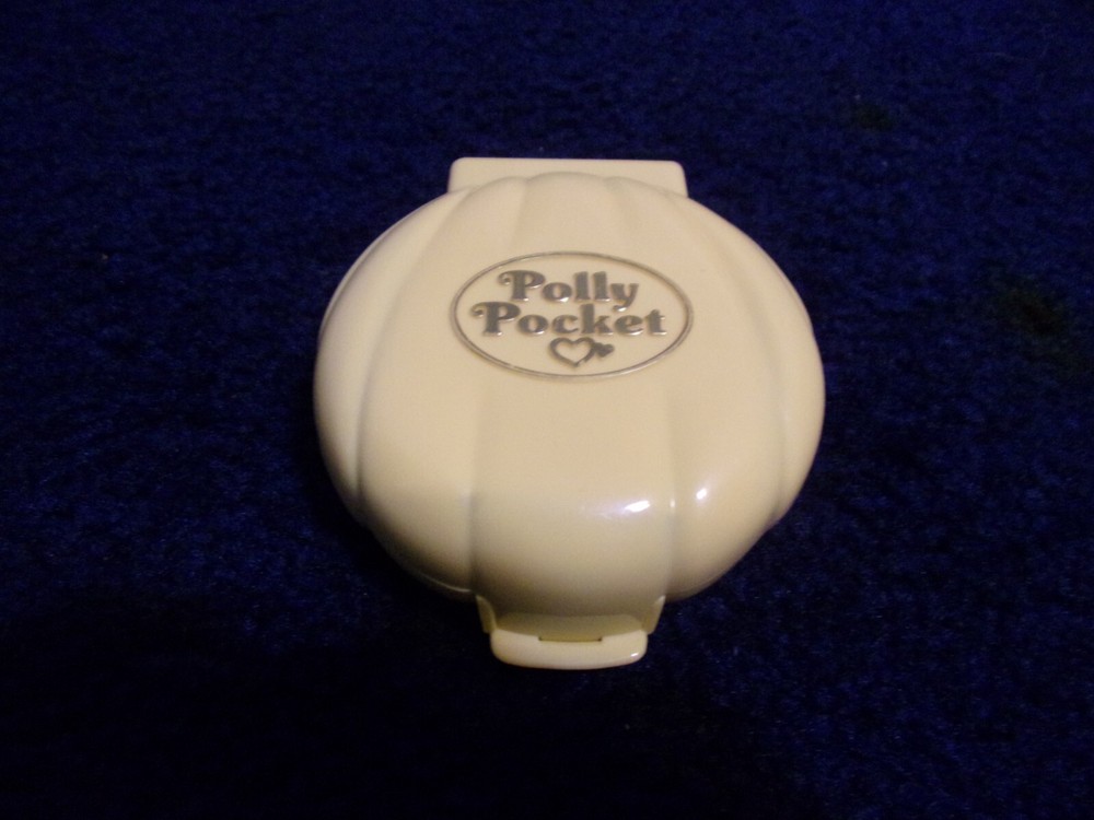 Bluebird Polly Pocket Wedding Chapel Church Yellow Shell Compact Vintage 1989