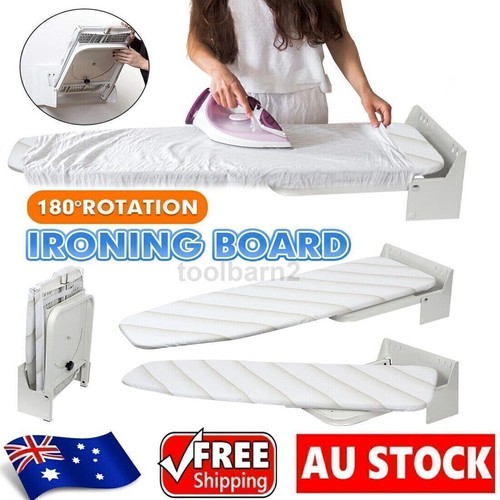 Foldable Wall Mount Ironing Board Home Apartment Space Saving Folding Iron Gift - Picture 3 of 12