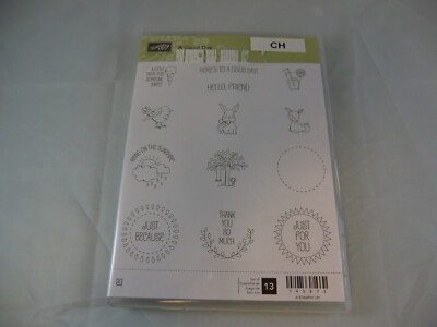 Stempelset A Good Day  - Stampin`Up! - 13 Gummistempel