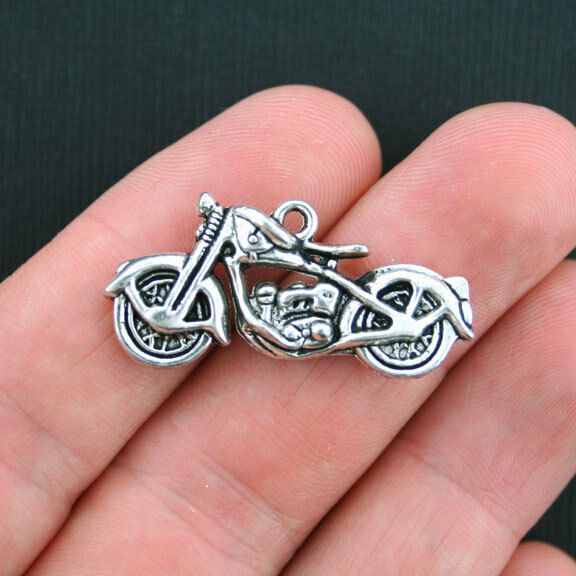 2 Sword Charms Antique Silver Tone 2 Sided Large Size SC6319