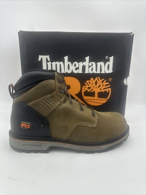 Men's Timberland PRO Ballast 6-Inch Soft Toe Work Boots Turkish Coffee Size 13.0