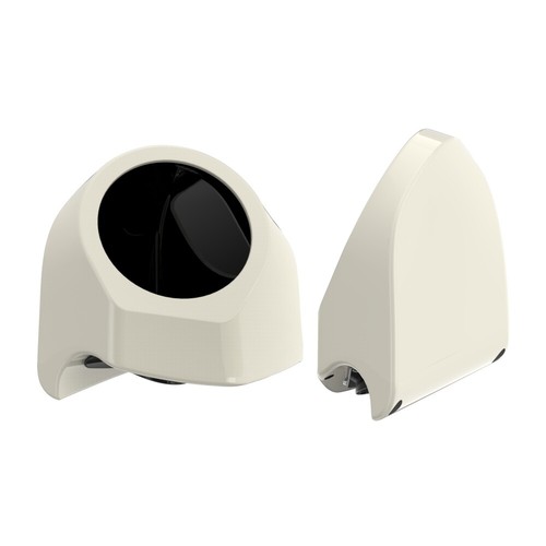 6.5 inches Speaker Pods BIRCH WHITE Fits Advanblack & Harley King Tour Pack - Picture 2 of 6