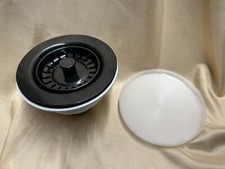 Elkay Black Kitchen Sink Fitting w Removable Basket Strainer and Rubber Stopper