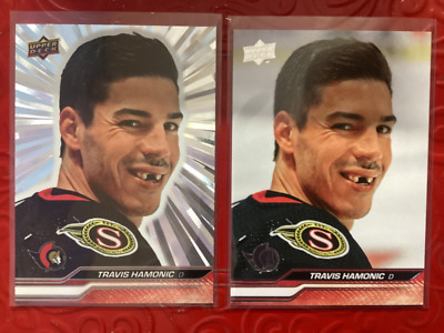 Travis Hamonic 2023-24 Upper Deck #595 OUTBURST + Bonus Base !!