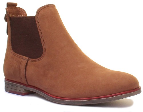 Justin Reece England Womens Nubuck Leather Chelsea Boots In Black UK Size 3 - 8 - Picture 8 of 36