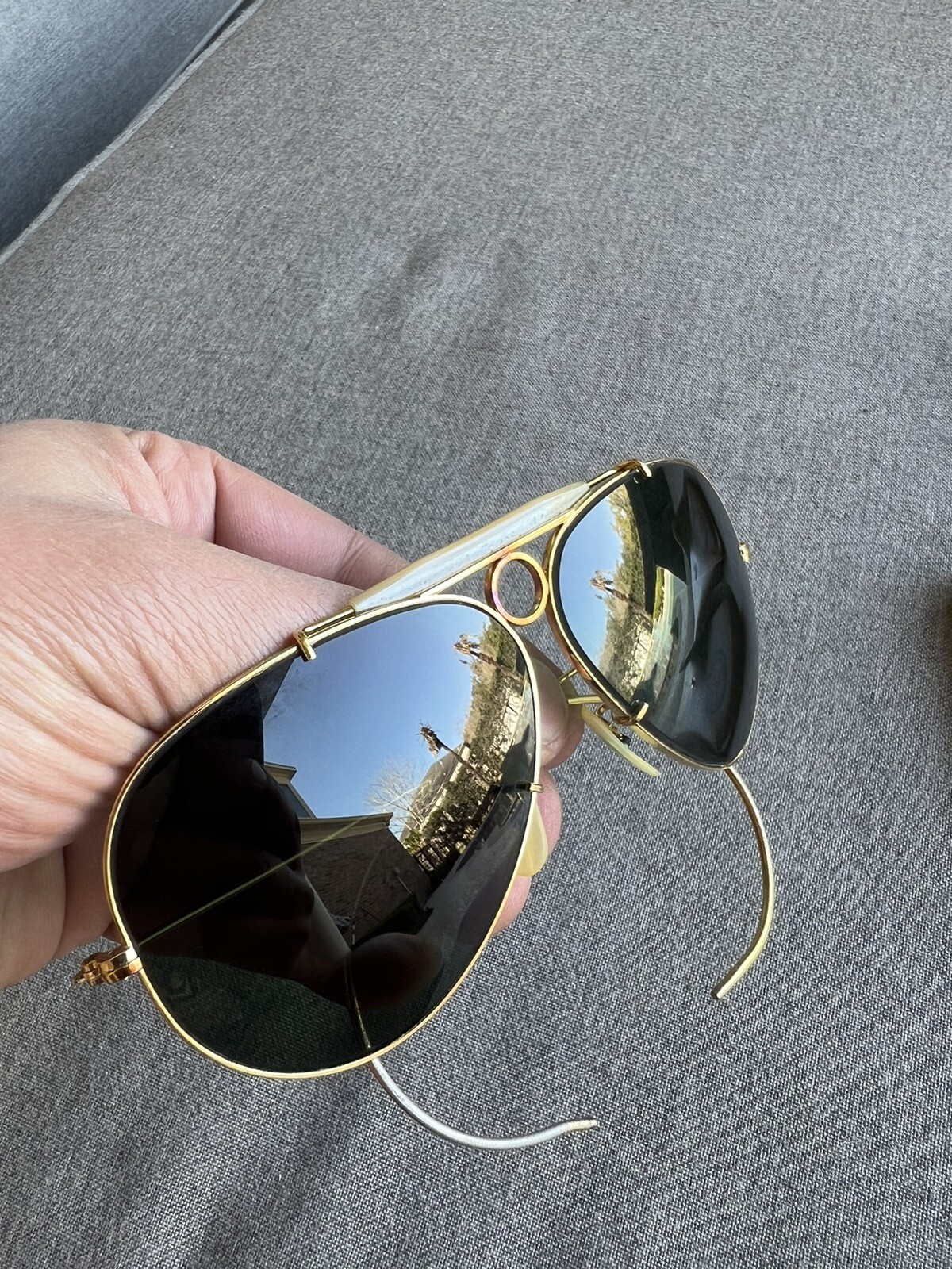 Vintage RayBan Aviator Shooting Glasses (Bausch & Lomb lenses) eBay