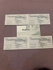 5 - Checkbook Transaction Registers - 2004 2005 2006 Calendar - Check Book Bank