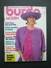 Burda Moden Heft 5 Mai 1989 komplett mit allen Schnittmustern