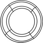 Metal Wire Door Wreath Frame - 8" Wide, Black, Thanksgiving, Christmas, Diy