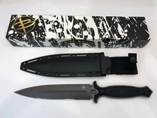 Begg Knives Filoso Dagger 13.5" Black 1095 Double Edge Fixed Blade Knife 029