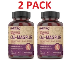 Deva Vegan Cal-Mag Plus (Multi Source), (2 PACK)