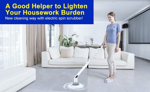Aztarr Electric Spin Scrubber Cordless Shower Cleaner Bathroom Cleaning Brush - Picture 5 of 10