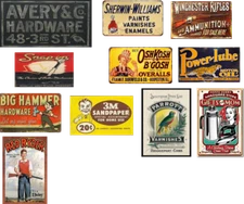 ho scale vintage hardware store decals series 3