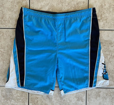 Quiksilver Men s Blue Large Swim Trunks 10" Surf Board Shorts Active Sport Lined