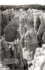 Thirty Million Years Rock Formation South Dakota Badlands 1950s RPPC Postcard