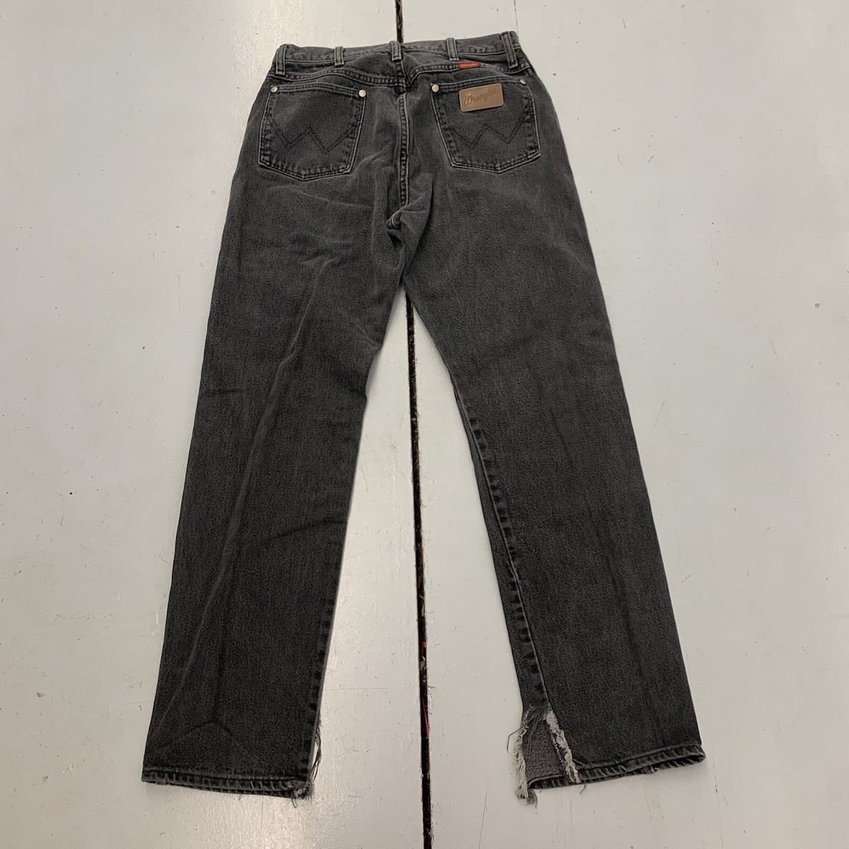 Vintage 90s Wrangler Black Stone Wash Faded Jeans Straight Vintage 90s Wrangler Black Stone Wash Faded Jeans Straight