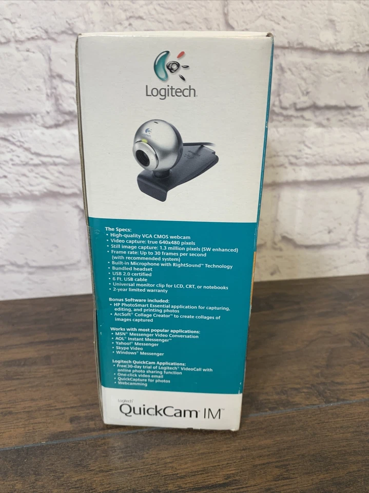 Logitech QuickCam IM Connect Web Cam NIB New Factory Sealed - Image 4 of 4