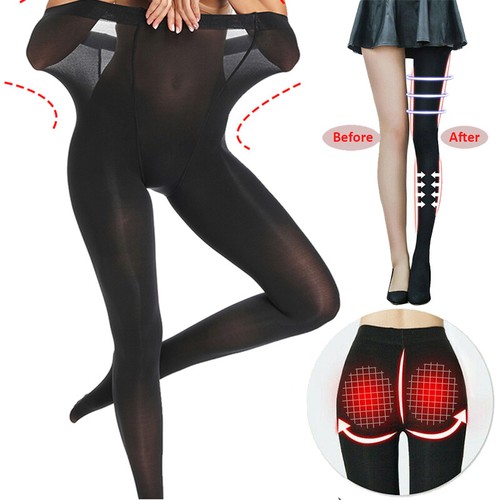 Anti Cellulite Thigh Leg Compression High Waist Women Leggings Slim Shaper Pants - Picture 4 of 19
