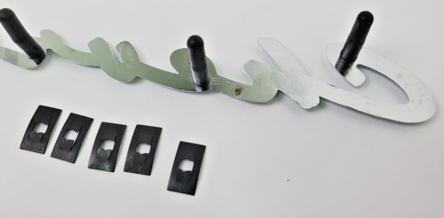 1958 CHEVROLET IMPALA BEL AIR BISCAYNE TRUNK EMBLEM SCRIPT #58C-16725* - Picture 4 of 6