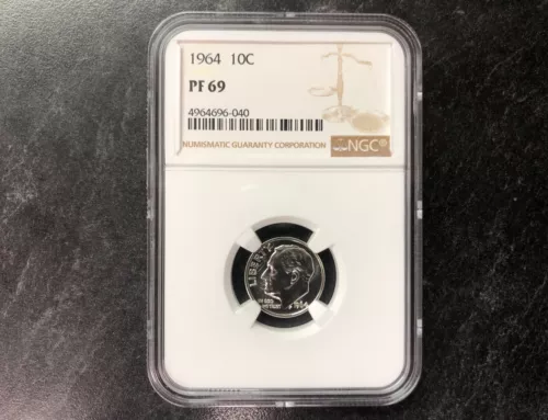 1964 UNITED STATES ROOSEVELT DIME PROOF 10C PF 69 NGC 