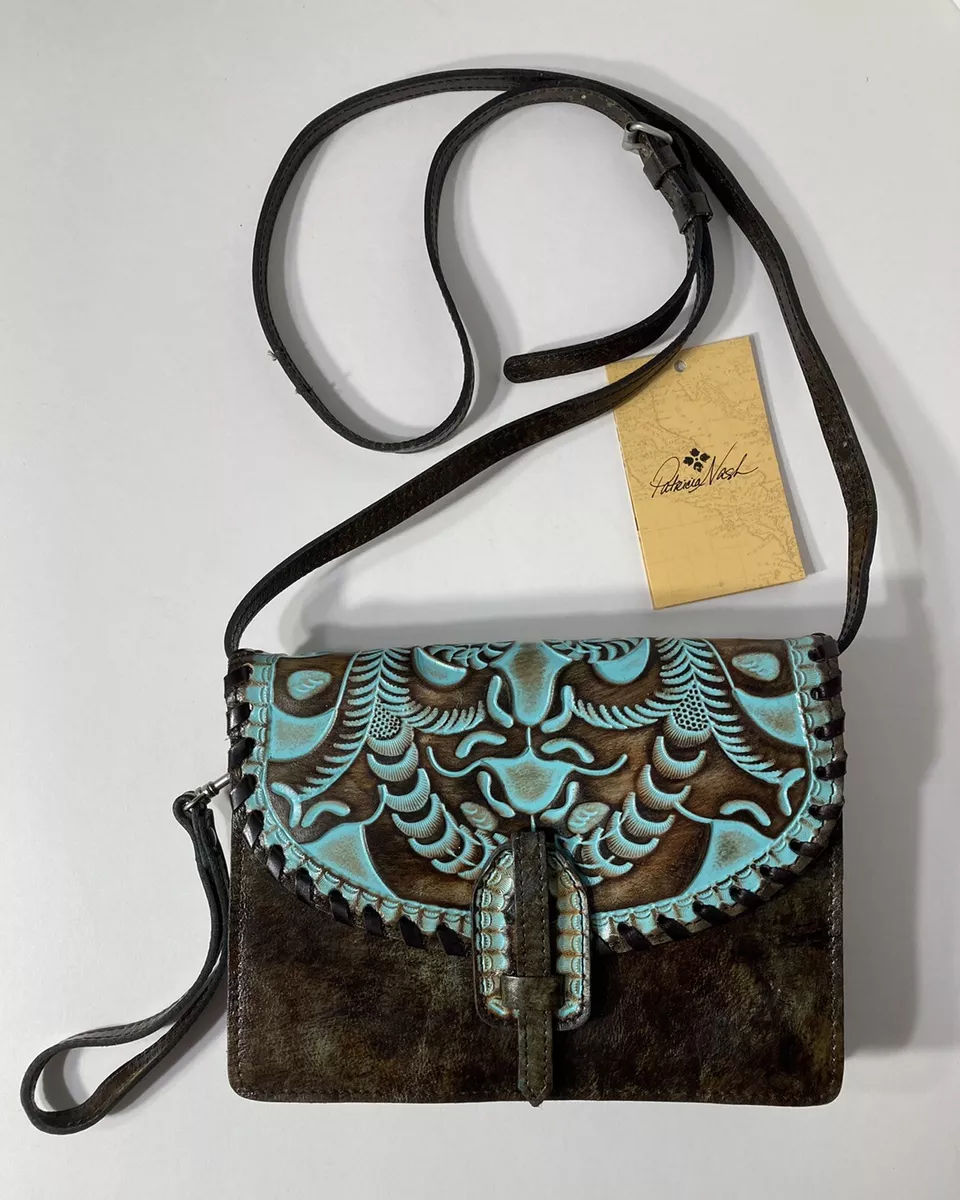Patricia nash lanza leather crossbody bag deals