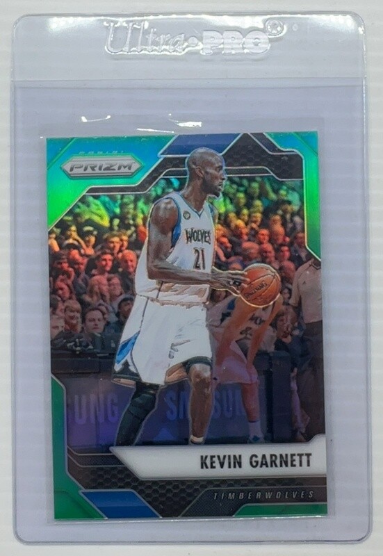 2016-17 Panini Prizm Kevin Garnett Green Prizm #264 HOF Timberwolves
