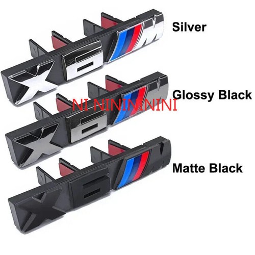 Emblem X1 X2 X3 X4 X5M X6M X7M G82 G83 F48 G60 G68 BMW 3D Car Front Grille Badge - Foto 41 di 51