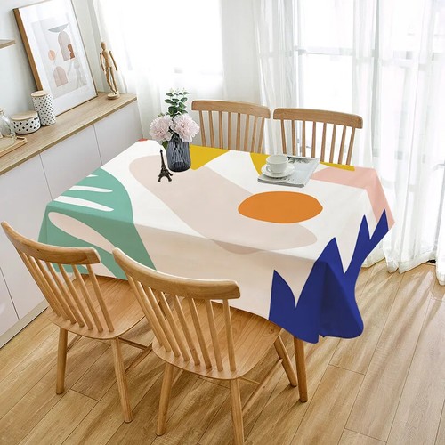 Nordic Style Abstract Tablecloth Oxford Cloth Table Cloth Waterproof Table Cover - Picture 25 of 36