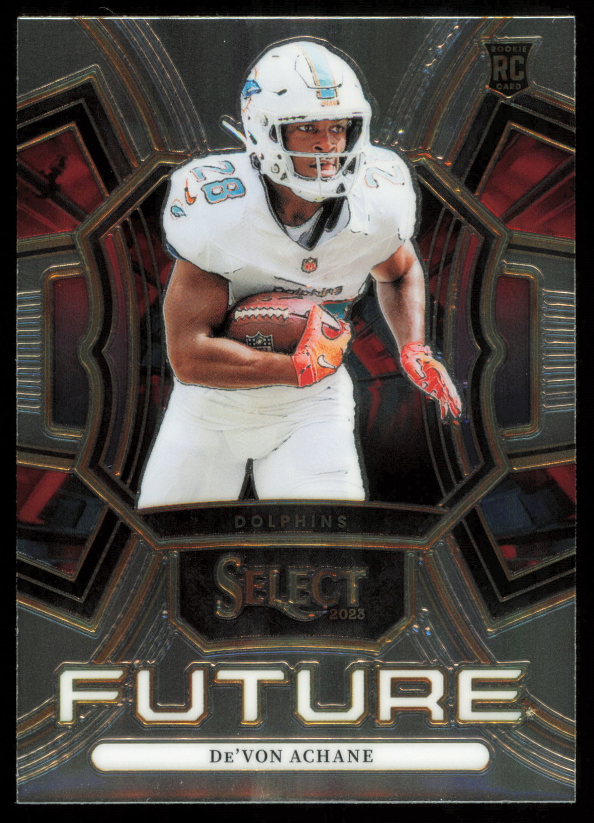 2023 Panini Select Future #FUT-DAC De'Von Achane RC Miami Dolphins