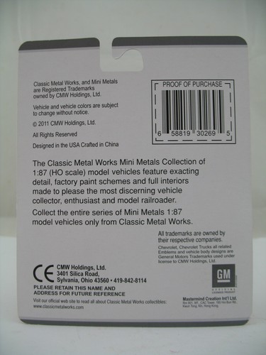 Mini Metals HO Model 30269: 41/46 Chevrolet Pickup Truck, Chrome Yellow, MOC - Picture 2 of 6