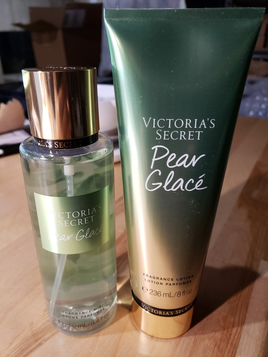 Victoria's Secret PEAR GLACE セット Victoria's Secret Limited Edition Pear Glace Mist lotion Set New