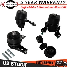 4pcs Engine Motor & Transmission Mount Kit for 2007-2011 Toyota Camry 2.4L AUTO