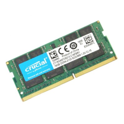 Crucial 16GB Single DDR4 SODIMM 260-Pin Memory (CT16G4SFD8213) for