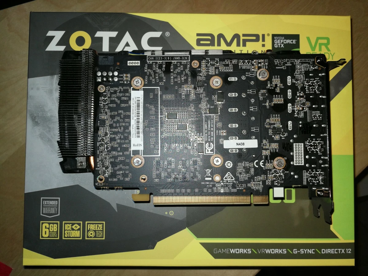 ZOTAC GeForce GTX 1060 AMP! Edition GDDR5 Graphics Card (ZT-P10600B-10M) | eBay