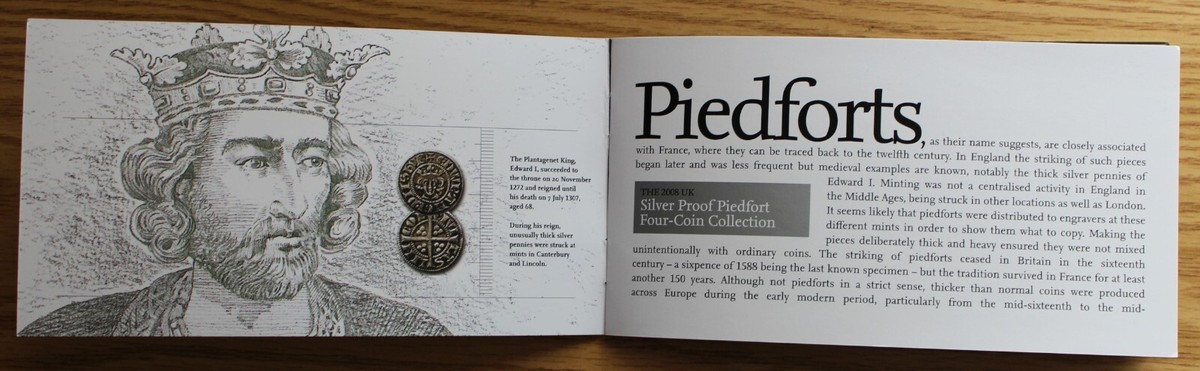 コレクション THE2008UK SilverProof Piedfort Four-Coin 2008 UK Silver Proof Piedfort 4-Coin Collection Set, Royal
