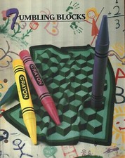 NEW TUMBLING BLOCKS ANNIE'S CROCHET QUILT  AFGHAN CLUB PATTERN INSTRUCTIONS