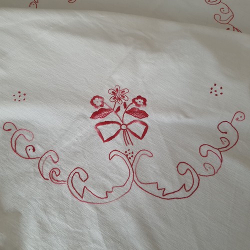 Tablecloth ,vintage, tablecloth, canvas, natural fabric - Picture 3 of 12