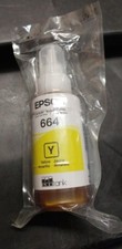 GENUINE NEW EPSON 664 ECOTANK YELLOW INK BOTTLE 70ml DATE 2021