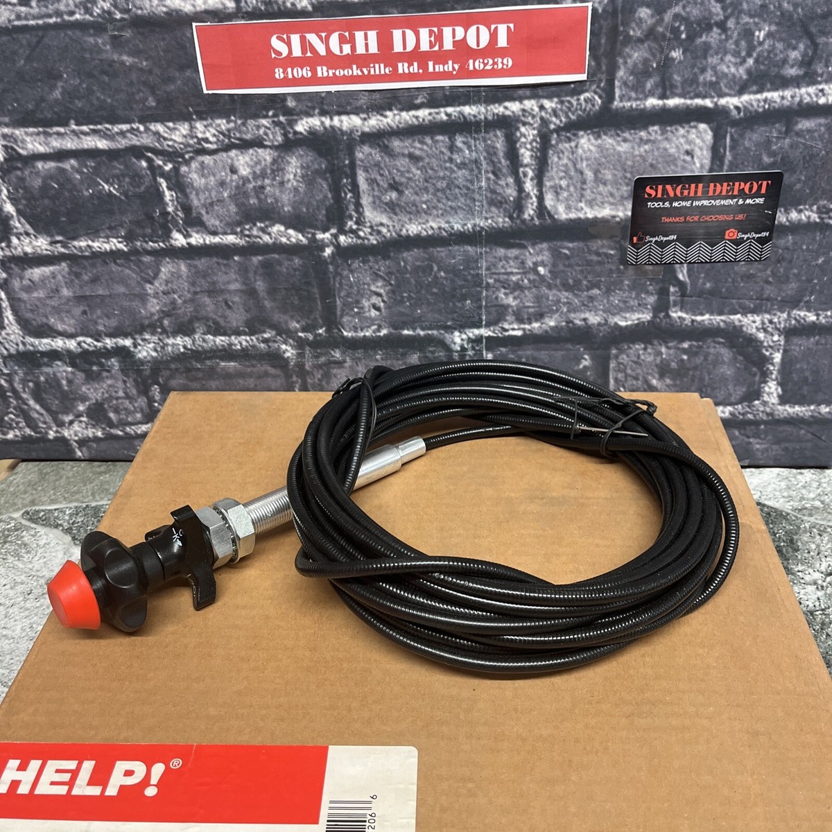 Dorman 55206 Control Cables With Black Knob, 25 Length Universal  Fit