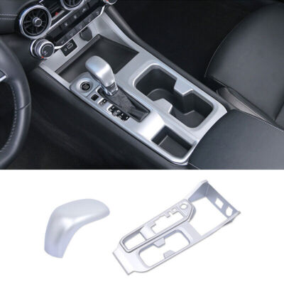Central Console Gear Shift Panel 2pcs For Nissan Sentra Sylphy 2020-2022 Silver