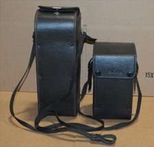 2 Vintage Padded Hard Sigma Camera Lens Cover Case w/ strap NC-80  NC-5
